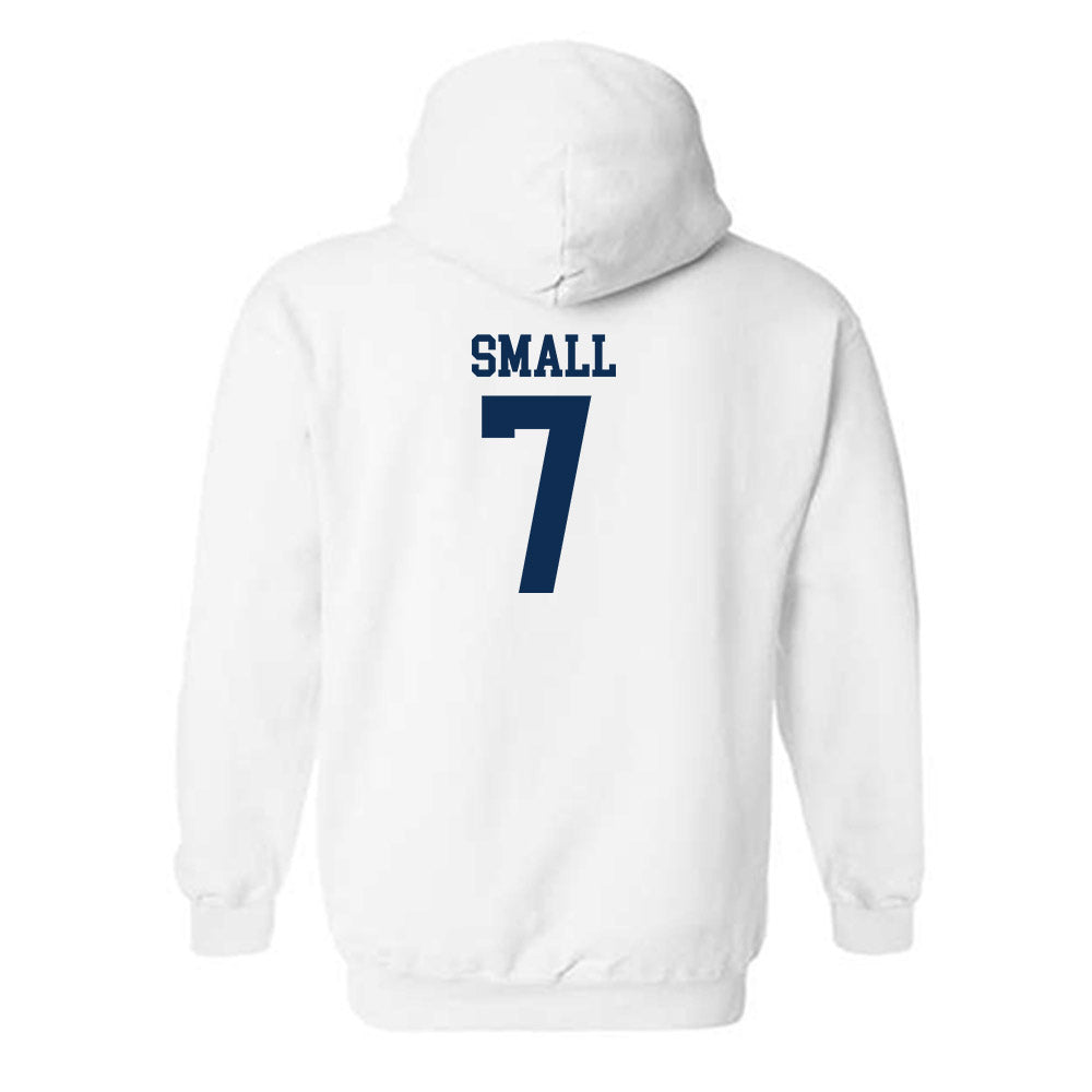 West Virginia - NCAA Men's Basketball : Javon Small - Classic Shersey Hooded Sweatshirt-1
