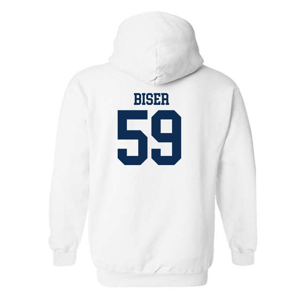 West Virginia - NCAA Football : Jackson Biser - Classic Shersey Hooded Sweatshirt-1