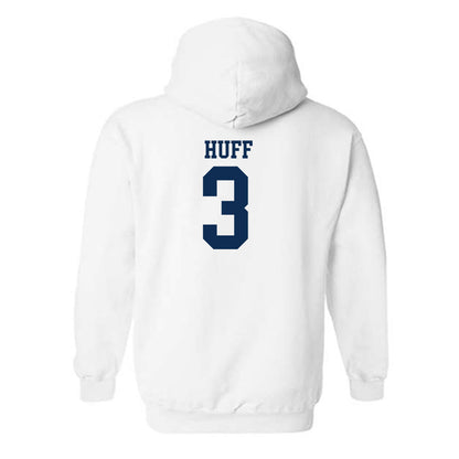West Virginia - NCAA Men's Basketball : Honor Huff - Classic Shersey Hooded Sweatshirt-1