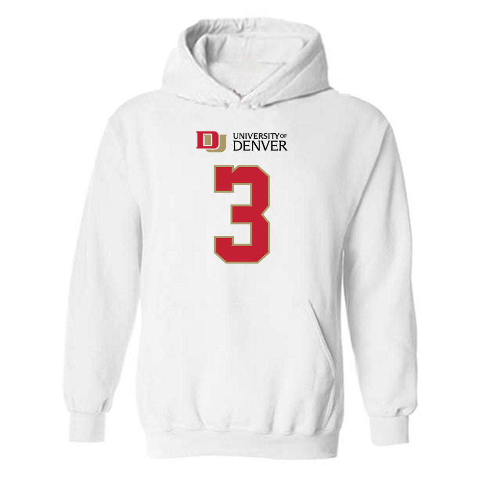 DU - NCAA Women's Basketball : Victoria Baker - Classic Shersey Hooded Sweatshirt-0