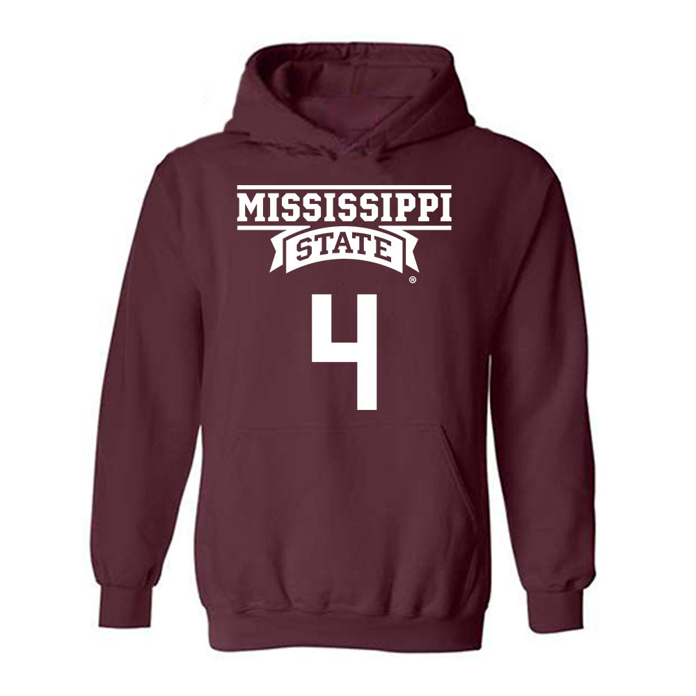 Mississippi State - NCAA Women's Basketball : Jessika Carter - Classic Shersey Hooded Sweatshirt-0