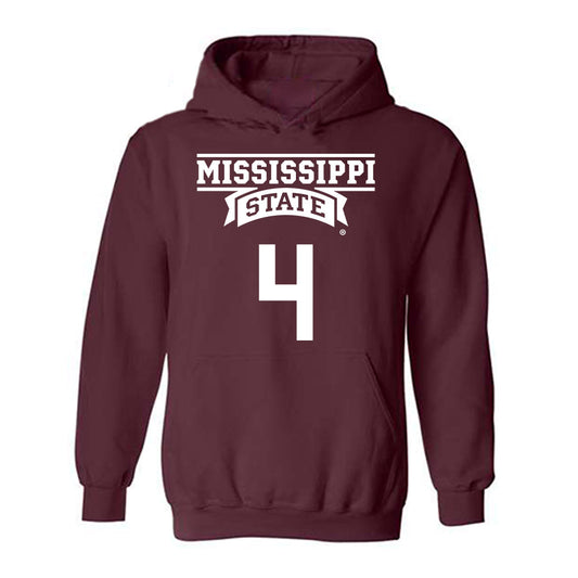 Mississippi State - NCAA Women's Basketball : Jessika Carter - Classic Shersey Hooded Sweatshirt-0