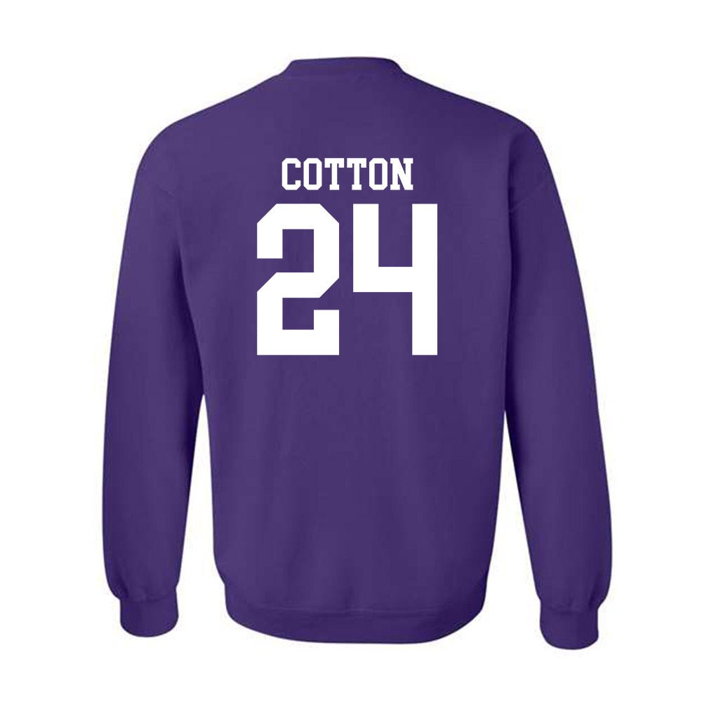 Kansas State - NCAA Women's Basketball : Jenessa Cotton - Classic Shersey Crewneck Sweatshirt-1