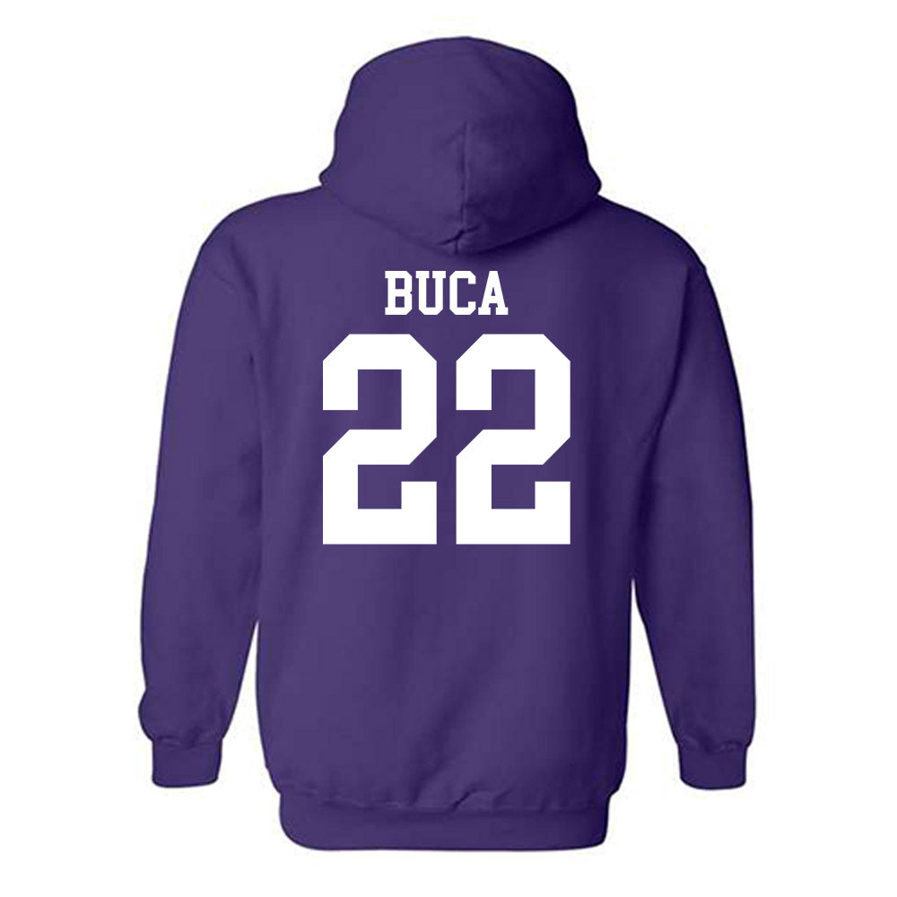 Kansas State - NCAA Men's Basketball : Dorin Buca - Classic Shersey Hooded Sweatshirt-1