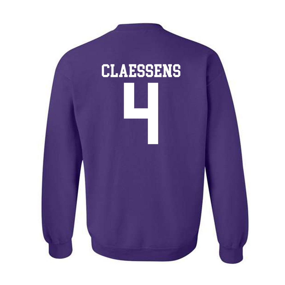 Kansas State - NCAA Women's Basketball : Nastja Claessens - Classic Shersey Crewneck Sweatshirt-1