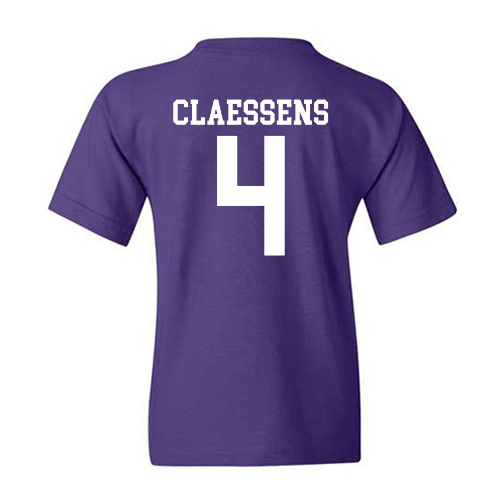 Kansas State - NCAA Women's Basketball : Nastja Claessens - Classic Shersey Youth T-Shirt-1