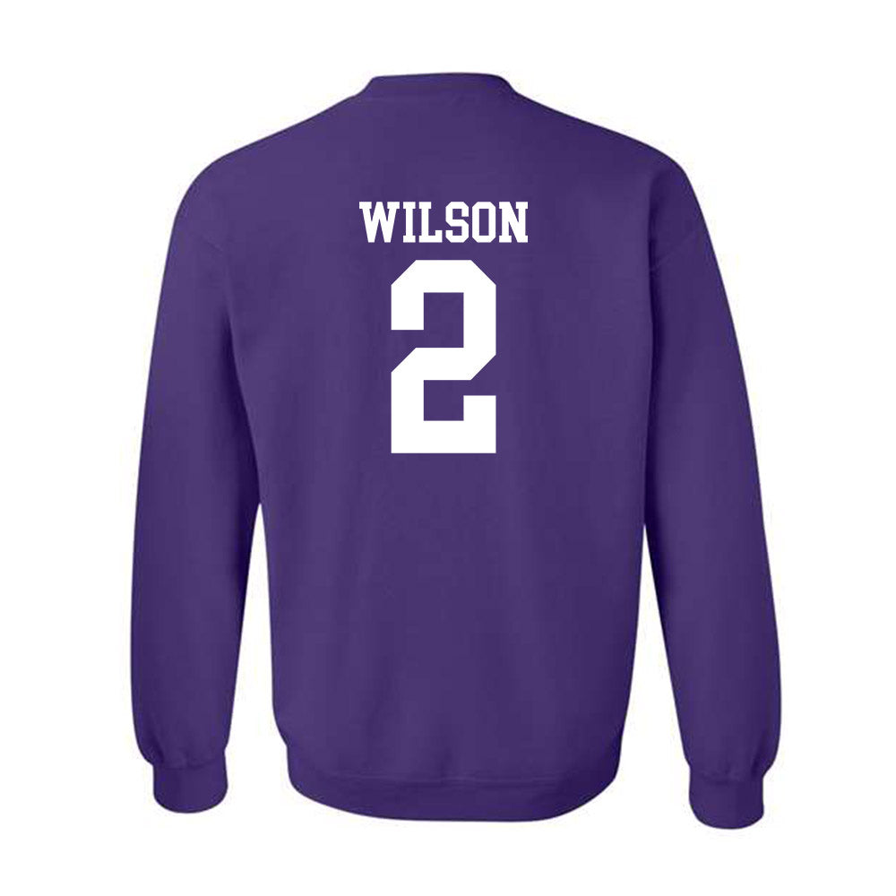 Kansas State - NCAA Men's Basketball : Exavier Wilson - Classic Shersey Crewneck Sweatshirt-1