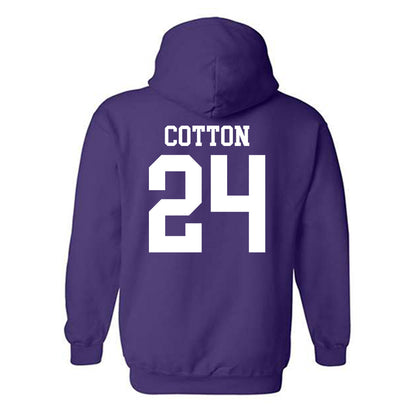 Kansas State - NCAA Women's Basketball : Jenessa Cotton - Classic Shersey Hooded Sweatshirt-1