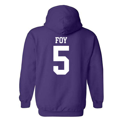 Kansas State - NCAA Women's Basketball : Aniya' Foy - Classic Shersey Hooded Sweatshirt-1