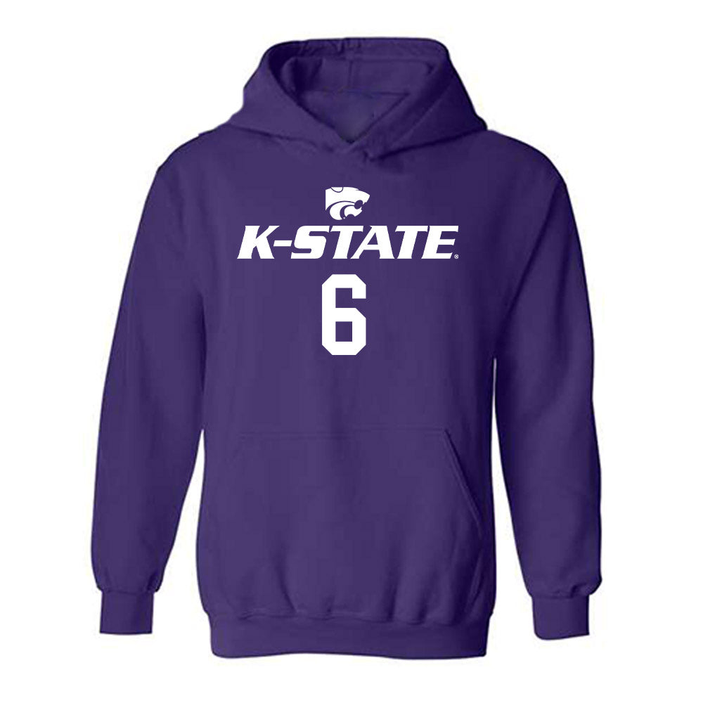 Kansas State - NCAA Men's Basketball : Marcus Johnson - Classic Shersey Hooded Sweatshirt-0