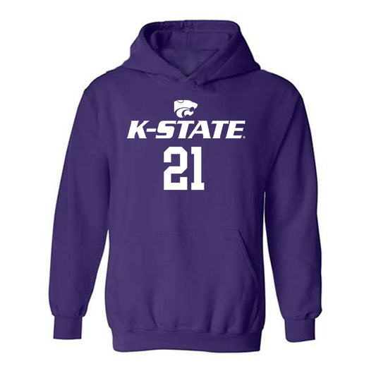 Kansas State - NCAA Men's Basketball : Khamari McGriff - Classic Shersey Hooded Sweatshirt-0