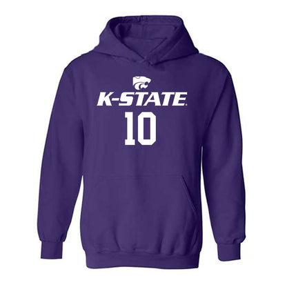 Kansas State - NCAA Men's Basketball : David Castillo - Classic Shersey Hooded Sweatshirt