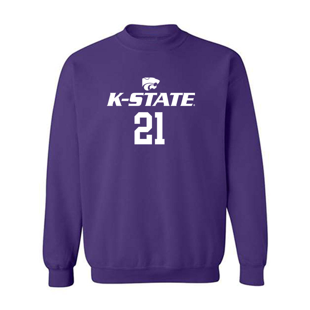 Kansas State - NCAA Men's Basketball : Khamari McGriff - Classic Shersey Crewneck Sweatshirt-0