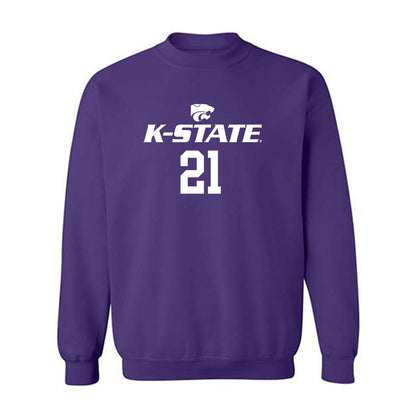 Kansas State - NCAA Men's Basketball : Khamari McGriff - Classic Shersey Crewneck Sweatshirt-0