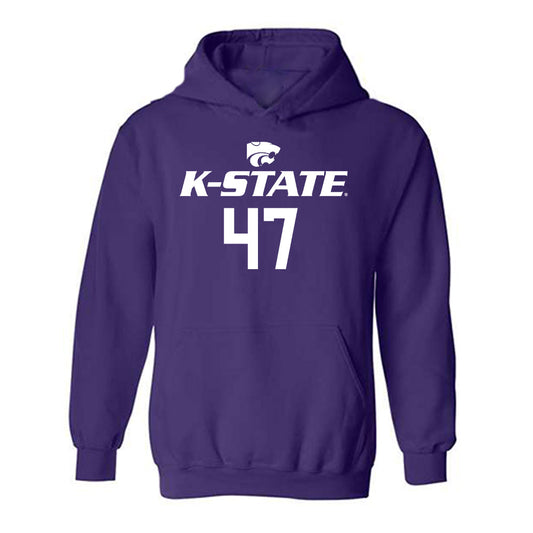 Kansas State - NCAA Men's Basketball : Andrej Kostic - Classic Shersey Hooded Sweatshirt-0