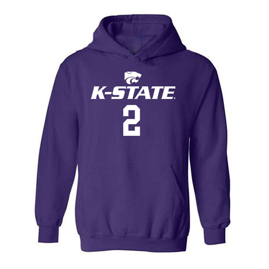 Kansas State - NCAA Women's Basketball : Temira Poindexter - Classic Shersey Hooded Sweatshirt-0