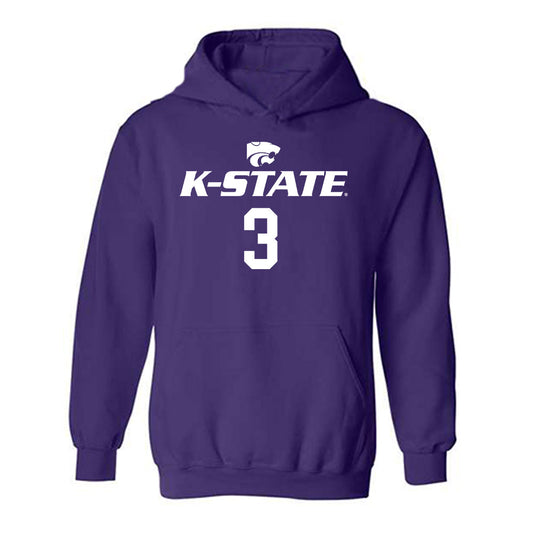 Kansas State - NCAA Men's Basketball : CJ Jones - Classic Shersey Hooded Sweatshirt