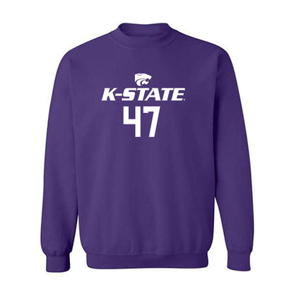 Kansas State - NCAA Men's Basketball : Andrej Kostic - Classic Shersey Crewneck Sweatshirt-0