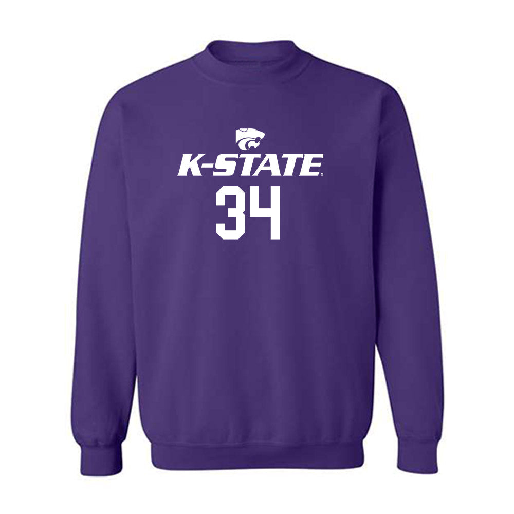 Kansas State - NCAA Men's Basketball : Nate Johnson - Classic Shersey Crewneck Sweatshirt-0