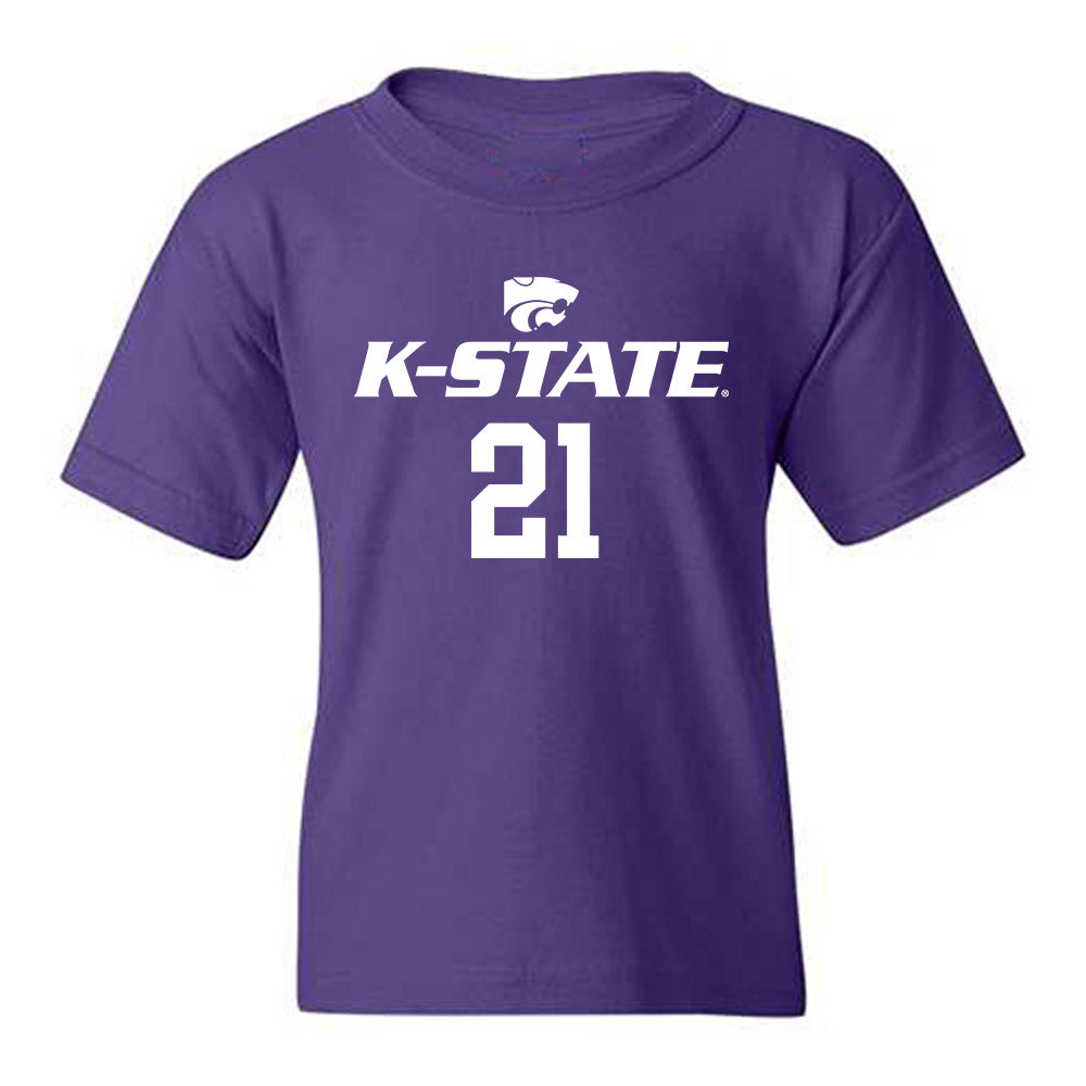 Kansas State - NCAA Men's Basketball : Khamari McGriff - Classic Shersey Youth T-Shirt-0