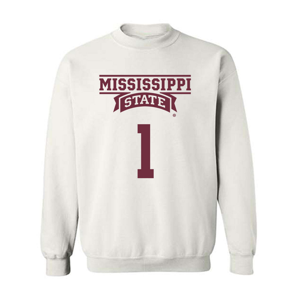 Mississippi State - NCAA Men's Basketball : Dellquan Warren - Classic Shersey Crewneck Sweatshirt-0