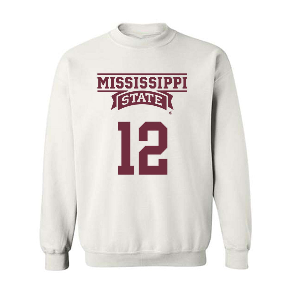Mississippi State - NCAA Men's Basketball : Josh Hubbard - Classic Shersey Crewneck Sweatshirt-0