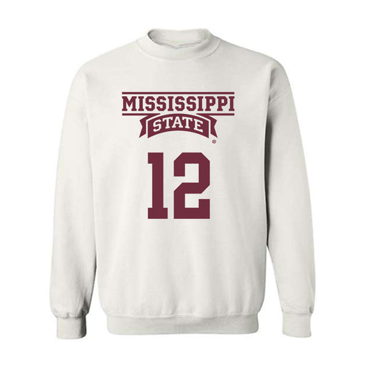Mississippi State - NCAA Men's Basketball : Josh Hubbard - Classic Shersey Crewneck Sweatshirt-0