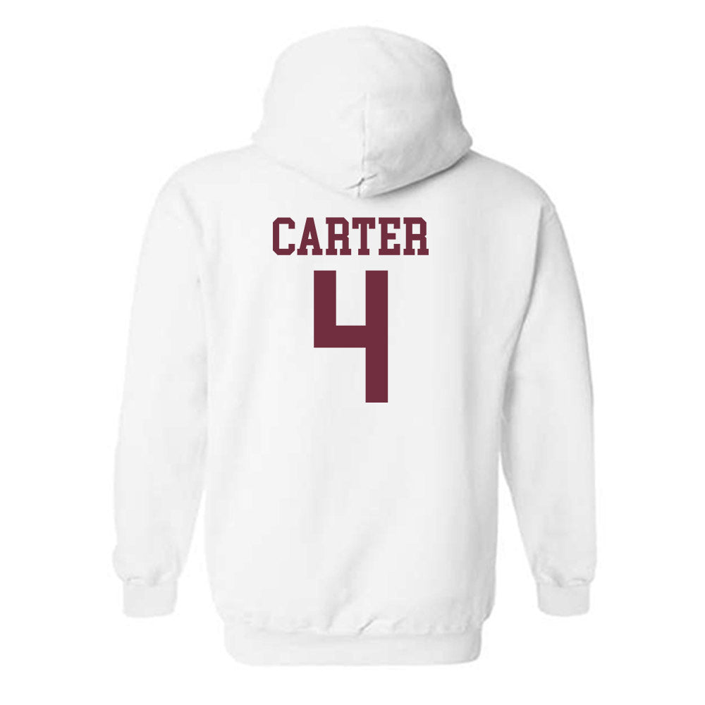 Mississippi State - NCAA Women's Basketball : Jessika Carter - Sports Shersey Hooded Sweatshirt-1