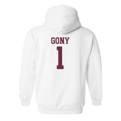 Mississippi State - NCAA Women's Basketball : Nyayongah Gony - Sports Shersey Hooded Sweatshirt-1