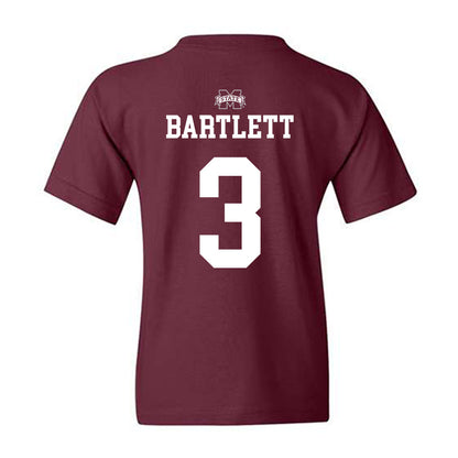 Mississippi State - NCAA Men's Basketball : Tee Bartlett - Sports Shersey Youth T-Shirt-1