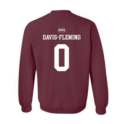 Mississippi State - NCAA Men's Basketball : Jamarion Davis-Fleming - Sports Shersey Crewneck Sweatshirt-1