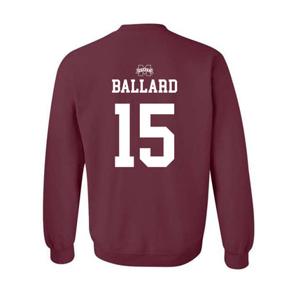 Mississippi State - NCAA Men's Basketball : Quincy Ballard - Sports Shersey Crewneck Sweatshirt-1