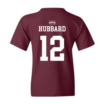 Mississippi State - NCAA Men's Basketball : Josh Hubbard - Sports Shersey Youth T-Shirt-1