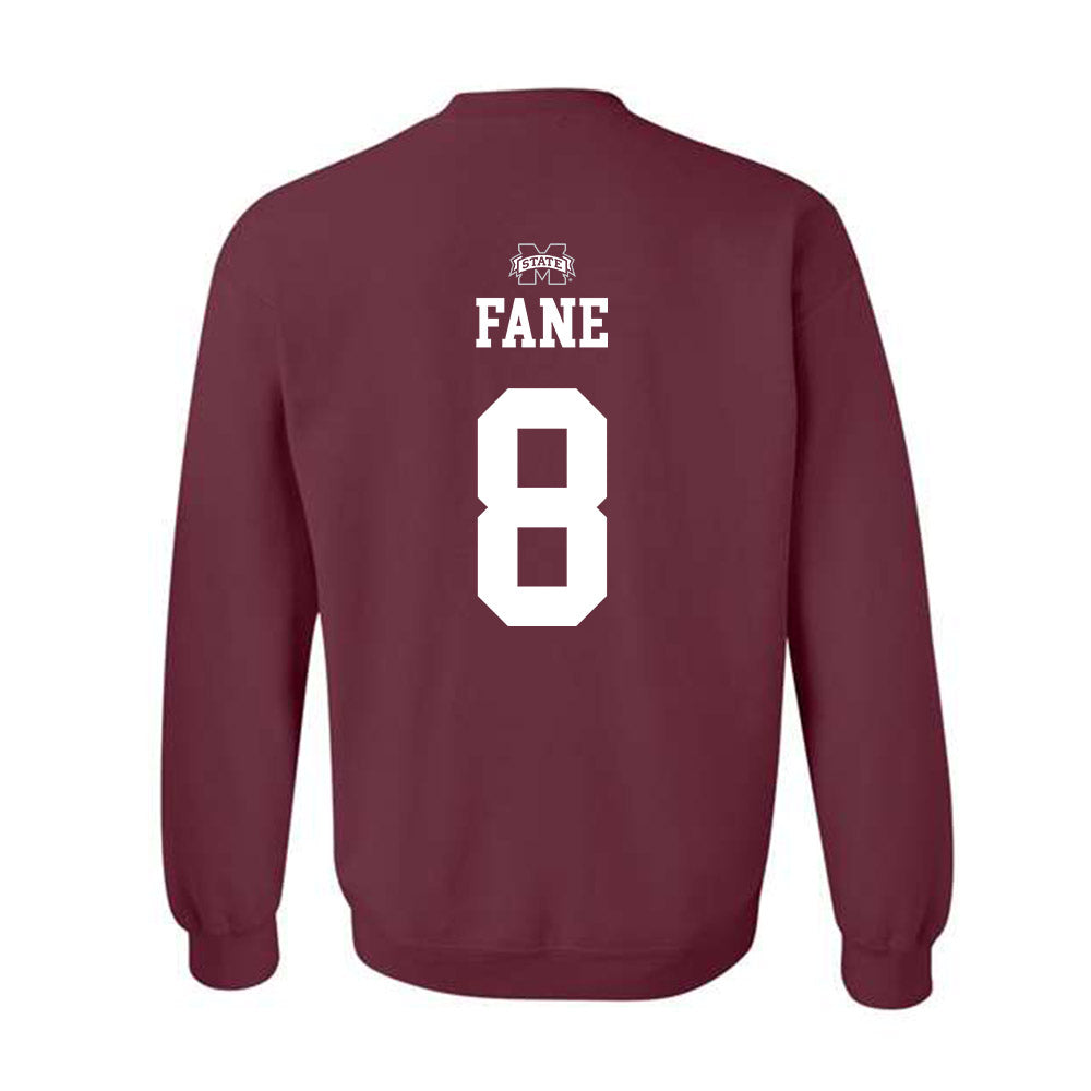 Mississippi State - NCAA Women's Basketball : Awa Fane - Sports Shersey Crewneck Sweatshirt-1