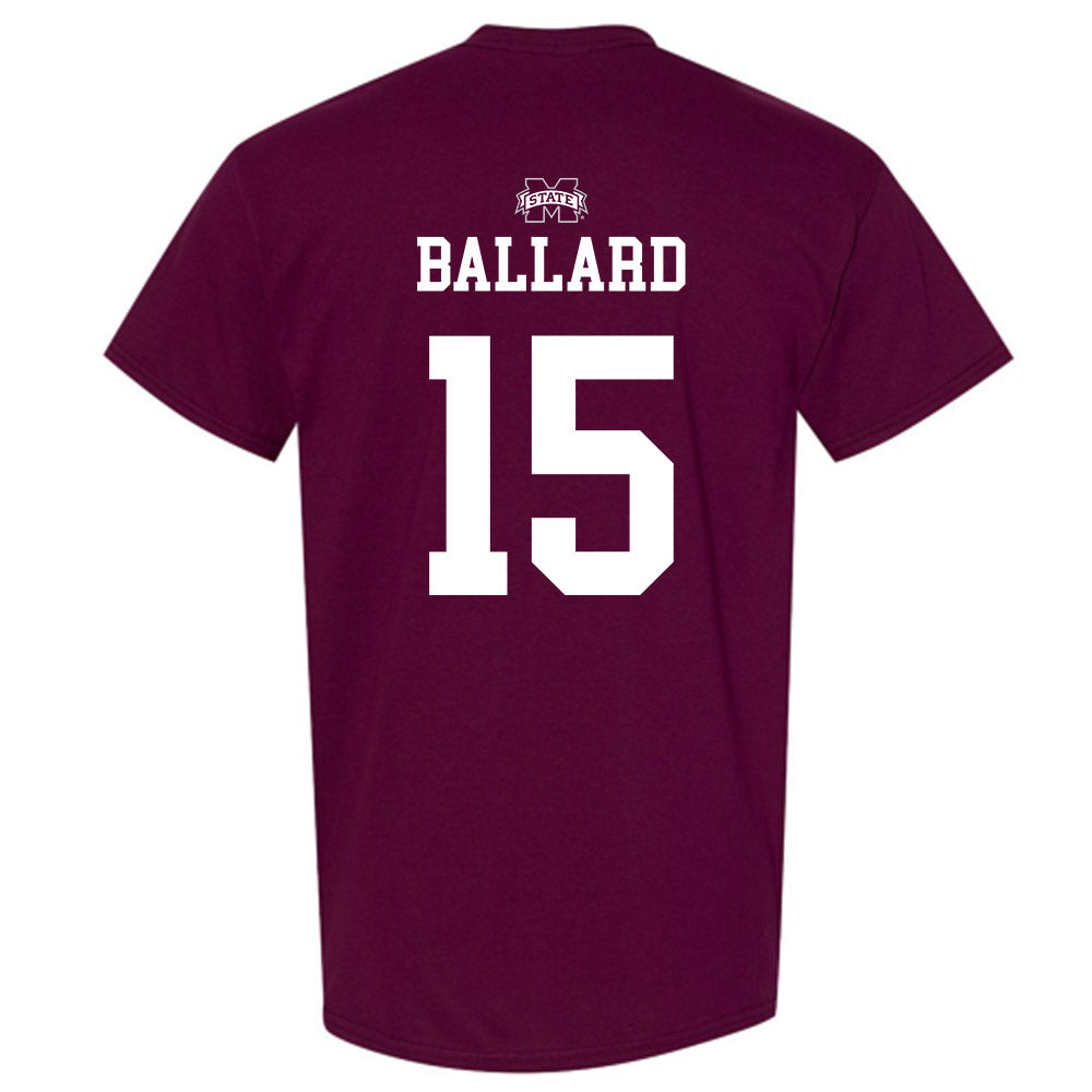 Mississippi State - NCAA Men's Basketball : Quincy Ballard - Sports Shersey T-Shirt-1