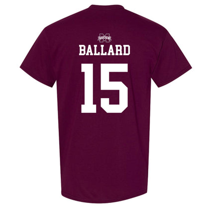 Mississippi State - NCAA Men's Basketball : Quincy Ballard - Sports Shersey T-Shirt-1