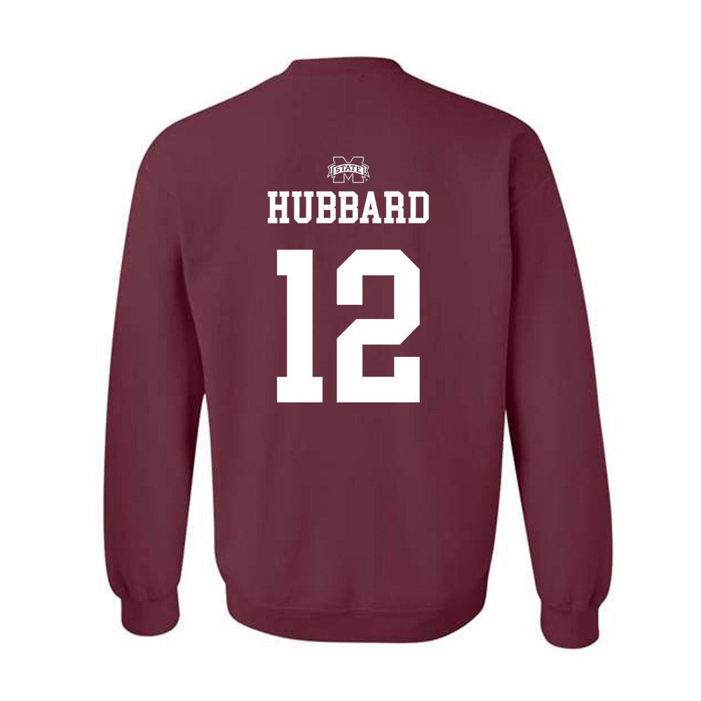 Mississippi State - NCAA Men's Basketball : Josh Hubbard - Sports Shersey Crewneck Sweatshirt-1