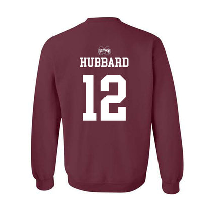 Mississippi State - NCAA Men's Basketball : Josh Hubbard - Sports Shersey Crewneck Sweatshirt-1