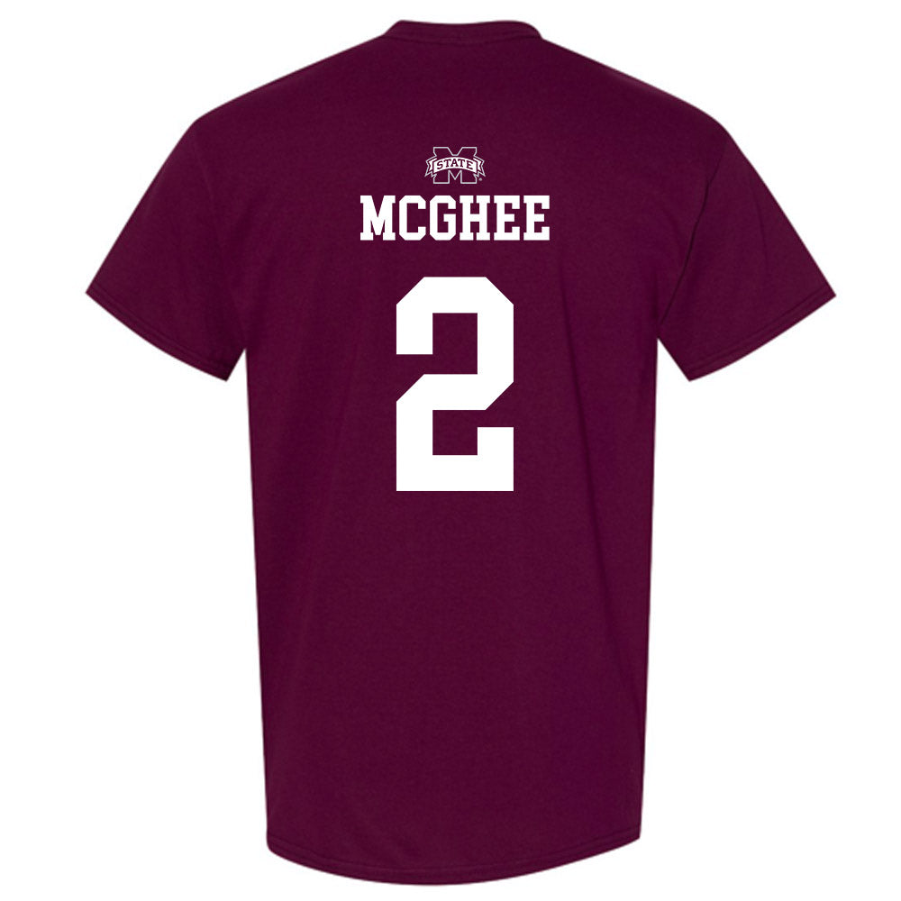 Mississippi State - NCAA Men's Basketball : Jaborri Mcghee - Sports Shersey T-Shirt-1