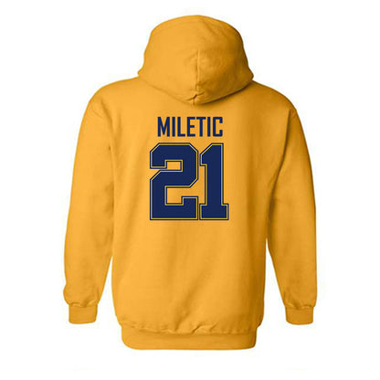 Marquette - NCAA Men's Basketball : Ian Miletic - Sports Shersey Hooded Sweatshirt-1