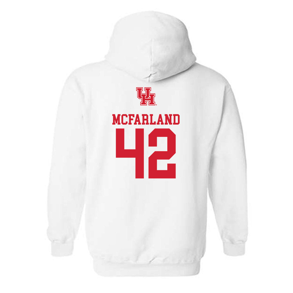 Houston - NCAA Women's Basketball : Peyton McFarland - Sports Shersey Hooded Sweatshirt-1