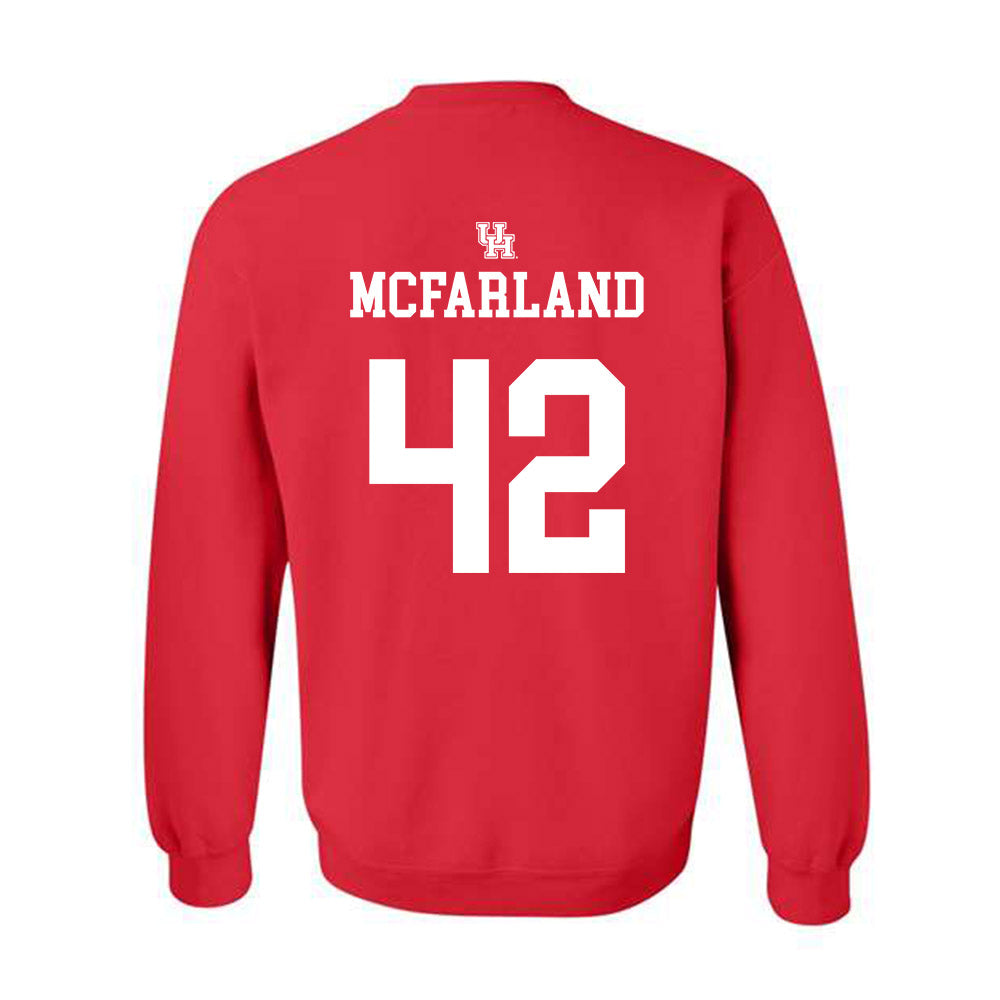 Houston - NCAA Women's Basketball : Peyton McFarland - Sports Shersey Crewneck Sweatshirt-1