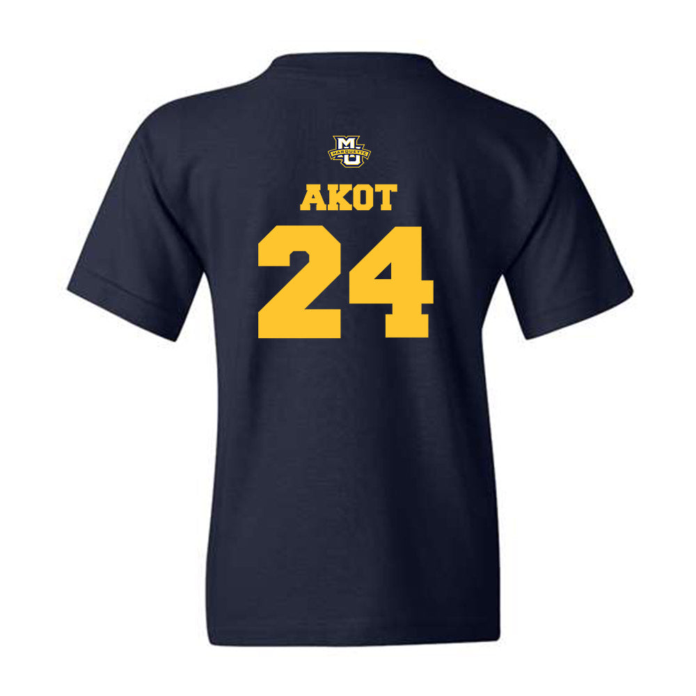 Marquette - NCAA Women's Basketball : Ayuen Akot - Sports Shersey Youth T-Shirt