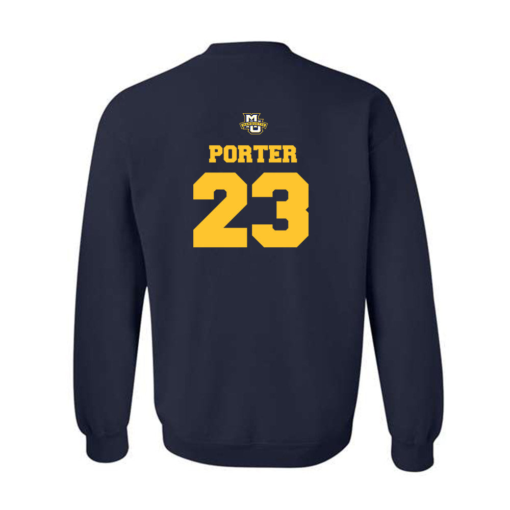 Marquette - NCAA Women's Basketball : Olivia Porter - Sports Shersey Crewneck Sweatshirt