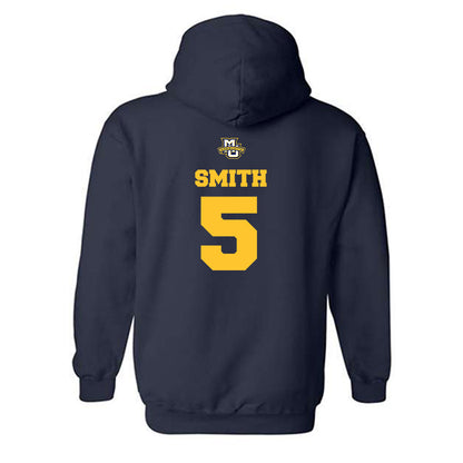 Marquette - NCAA Women's Basketball : Charia Smith - Sports Shersey Hooded Sweatshirt-1