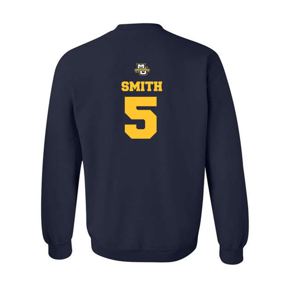 Marquette - NCAA Women's Basketball : Charia Smith - Sports Shersey Crewneck Sweatshirt-1