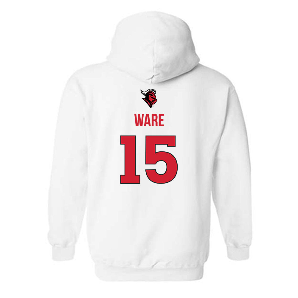 Rutgers - NCAA Men's Basketball : Gevonte Ware - Sport Shersey Hooded Sweatshirt-1
