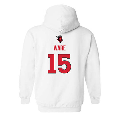 Rutgers - NCAA Men's Basketball : Gevonte Ware - Sport Shersey Hooded Sweatshirt-1