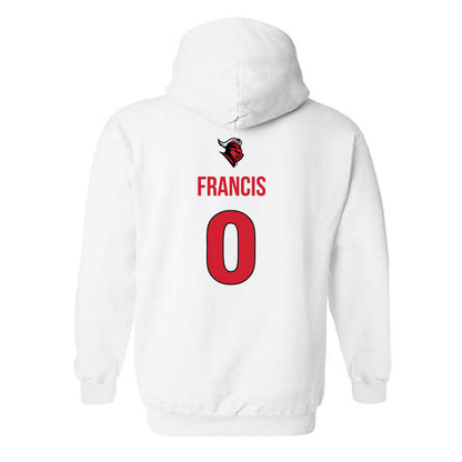 Rutgers - NCAA Men's Basketball : Tariq Francis - Sport Shersey Hooded Sweatshirt-1