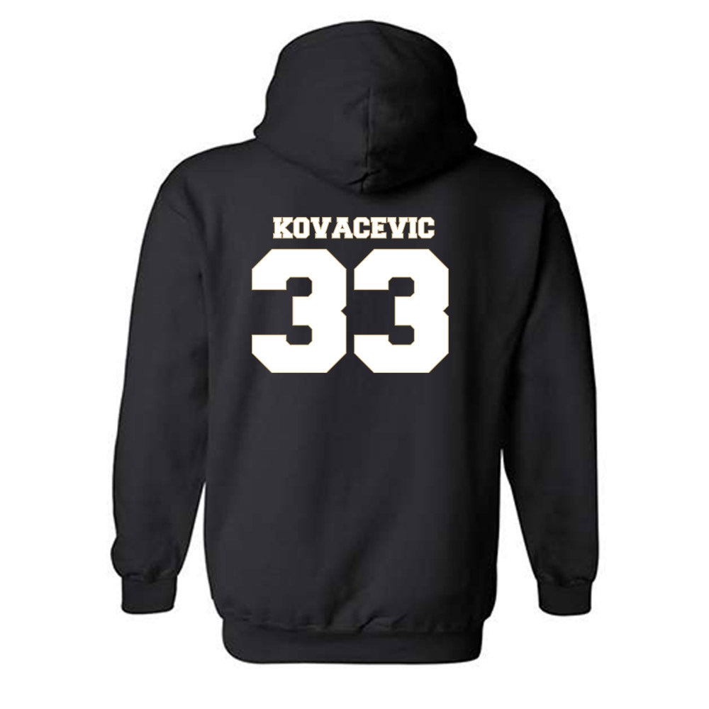 Wake Forest - NCAA Men's Basketball : Dimitrije Kovacevic - Generic Sports Shersey Hooded Sweatshirt-1